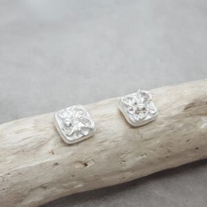 Glitter - örknoppar - örhängen silver - handgjorda från Brokig silversmycken