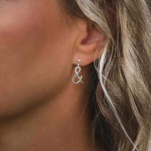 Och-tecken - & - örhängen silver - handgjorda från Brokig silversmycken