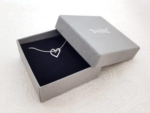 SILVERHJÄRTA-MINI–ask - silversmycke i äkta silver - handgjorda silversmycken från Brokig silversmycken